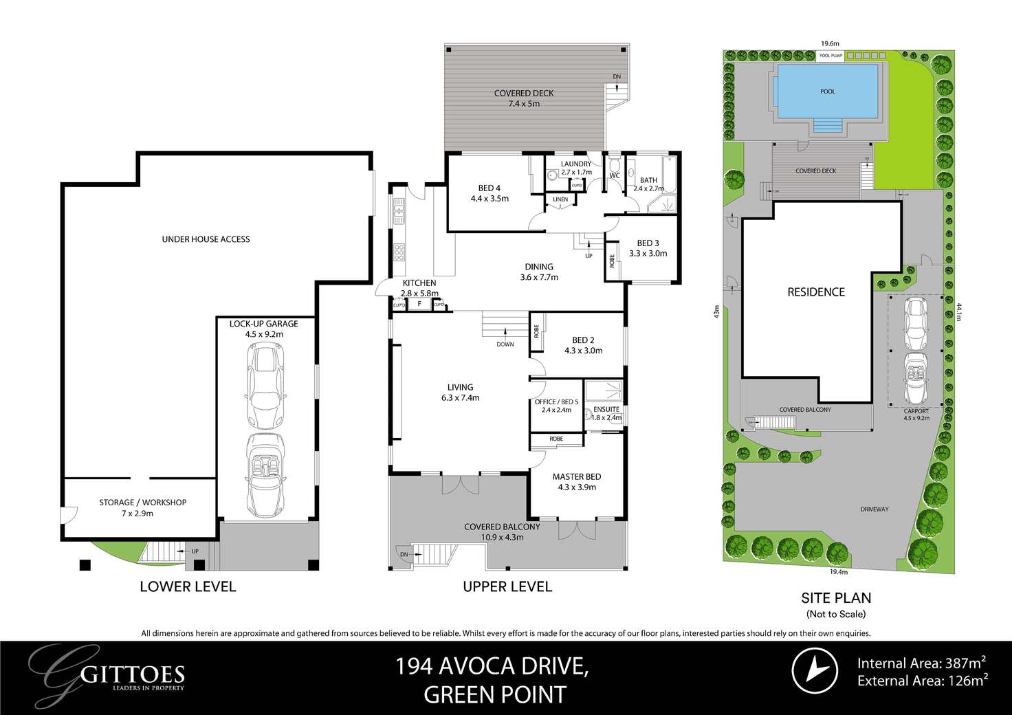 Floorplan of Homely house listing, 194 Avoca Drive, Green Point NSW 2251