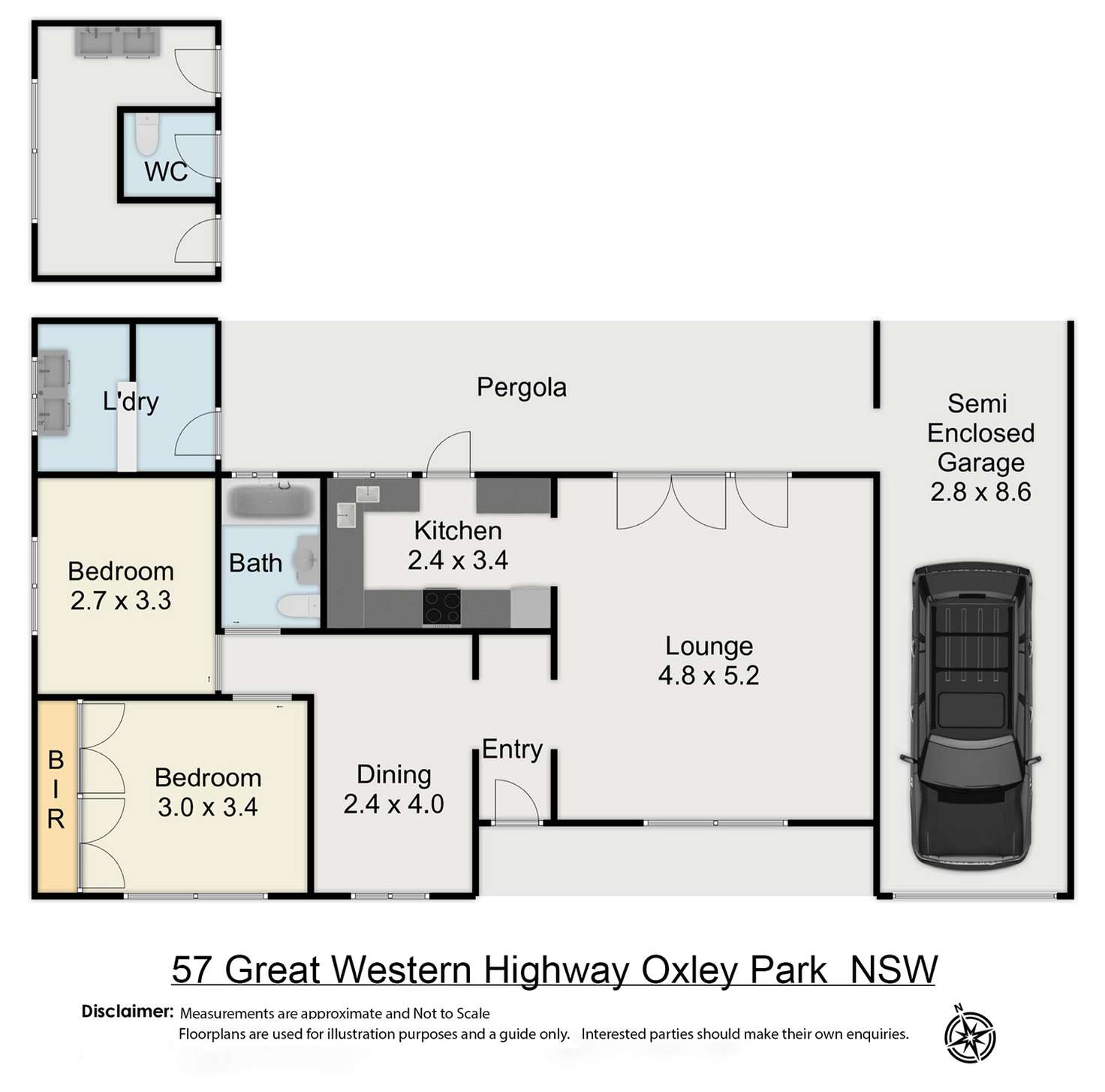 Floorplan of Homely house listing, 57 Great Western Highway, Oxley Park NSW 2760