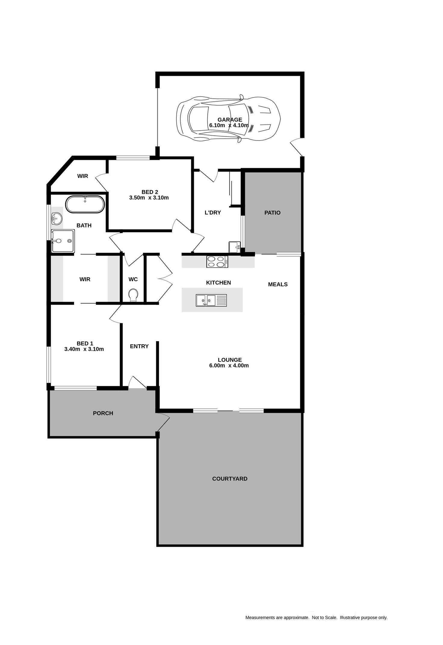 Floorplan of Homely unit listing, 83 Jacaranda Street, West Albury NSW 2640