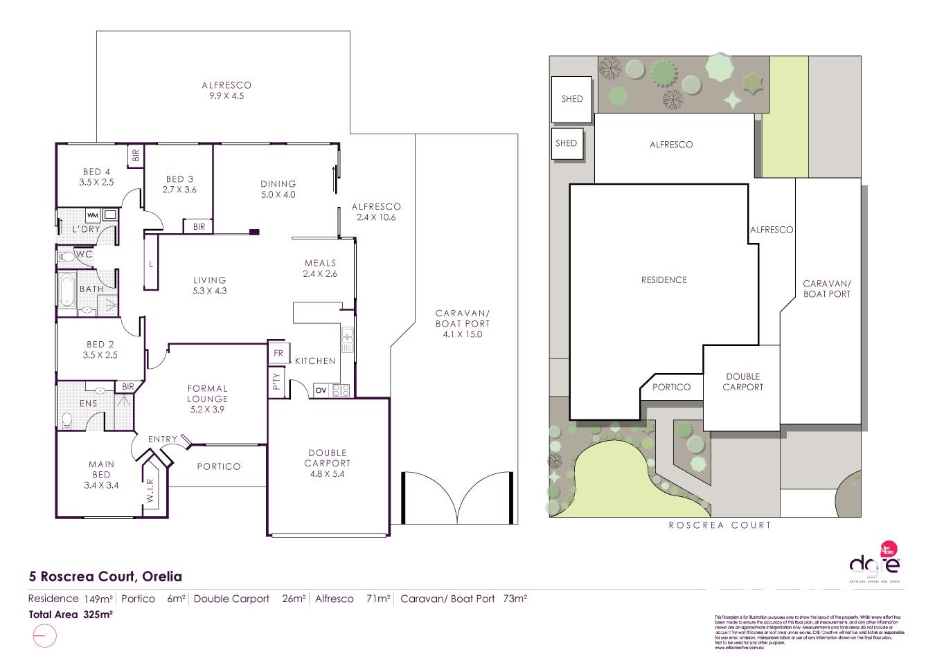 Floorplan of Homely house listing, 5 Roscrea Court, Orelia WA 6167