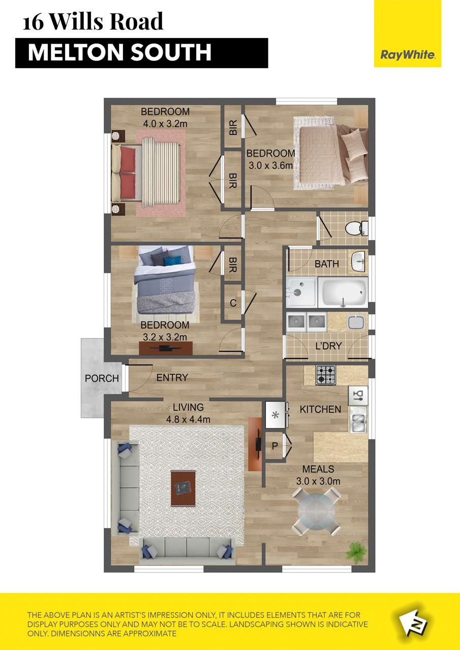Floorplan of Homely house listing, 16 Wills Road, Melton South VIC 3338