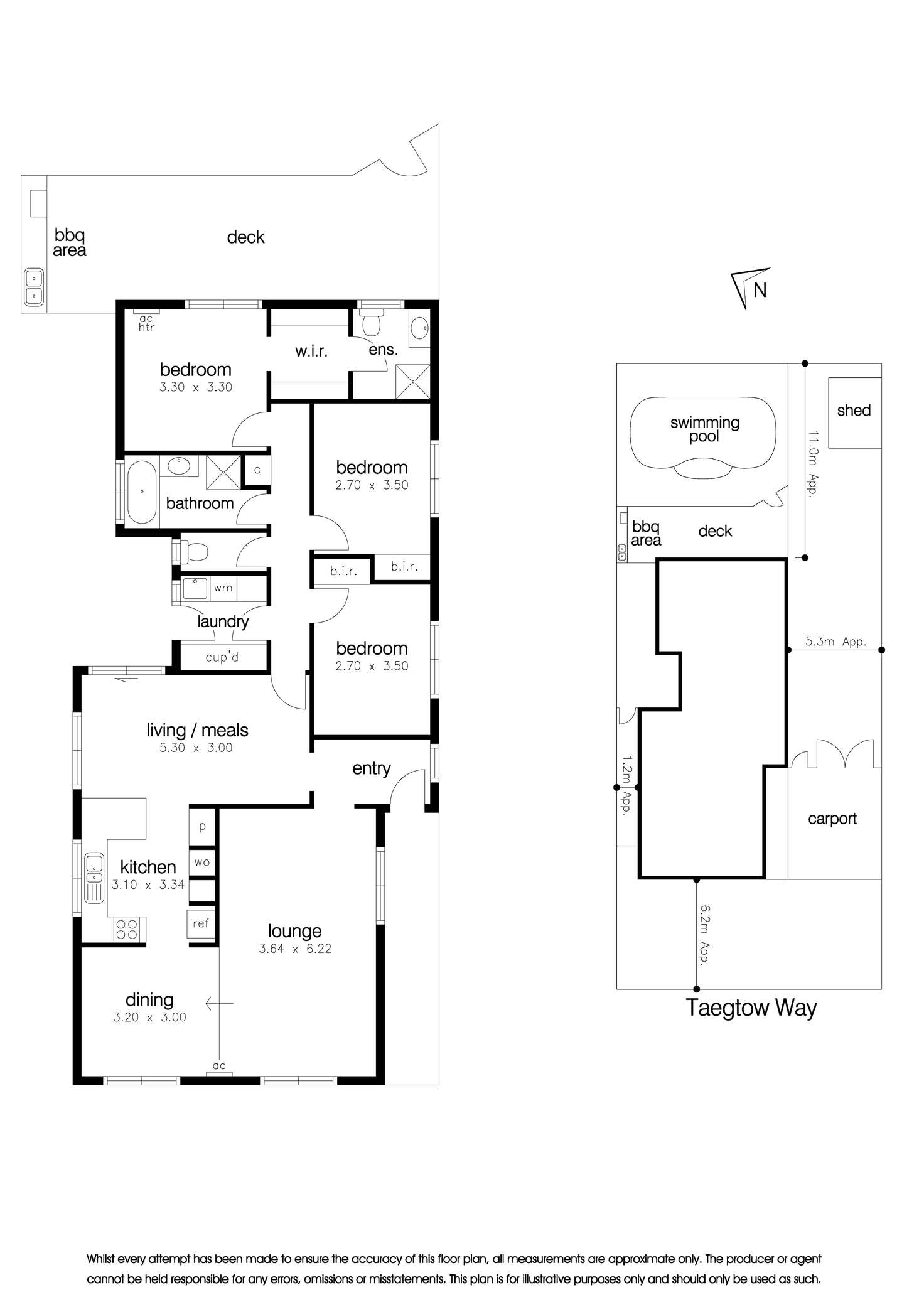 Floorplan of Homely house listing, 28 Taegtow Way, Altona Meadows VIC 3028