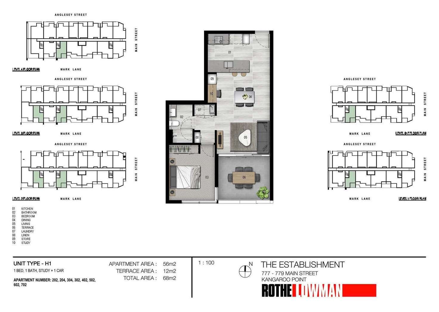 Floorplan of Homely apartment listing, 502/36 Anglesey Street, Kangaroo Point QLD 4169