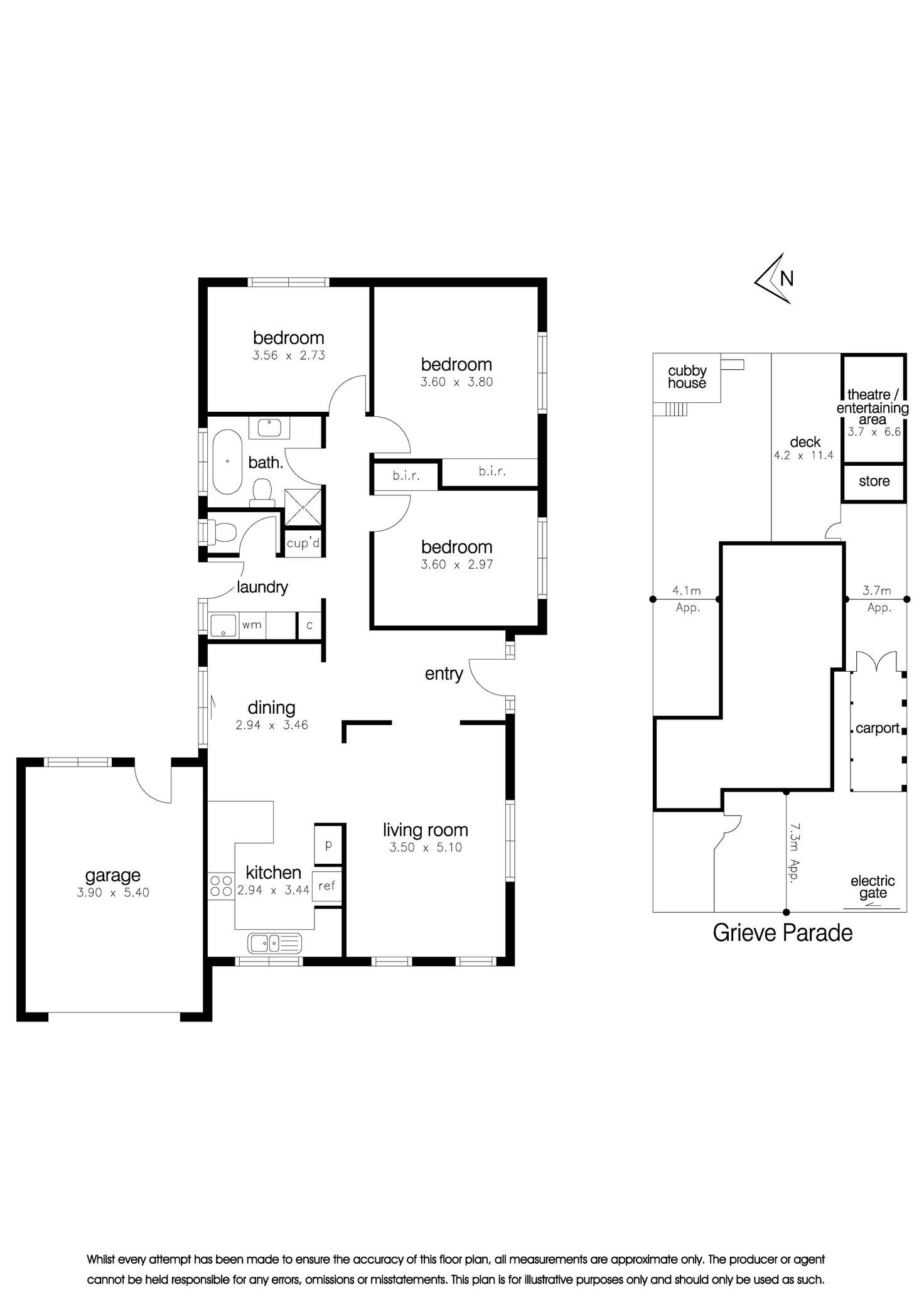 Floorplan of Homely house listing, 80 Grieve Parade, Altona VIC 3018