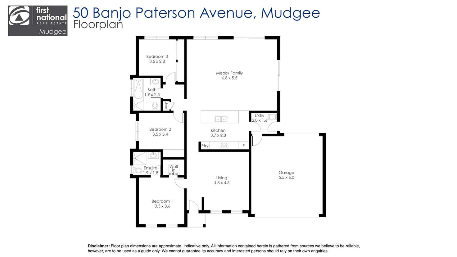Floorplan of Homely house listing, 50 Banjo Paterson Avenue, Mudgee NSW 2850