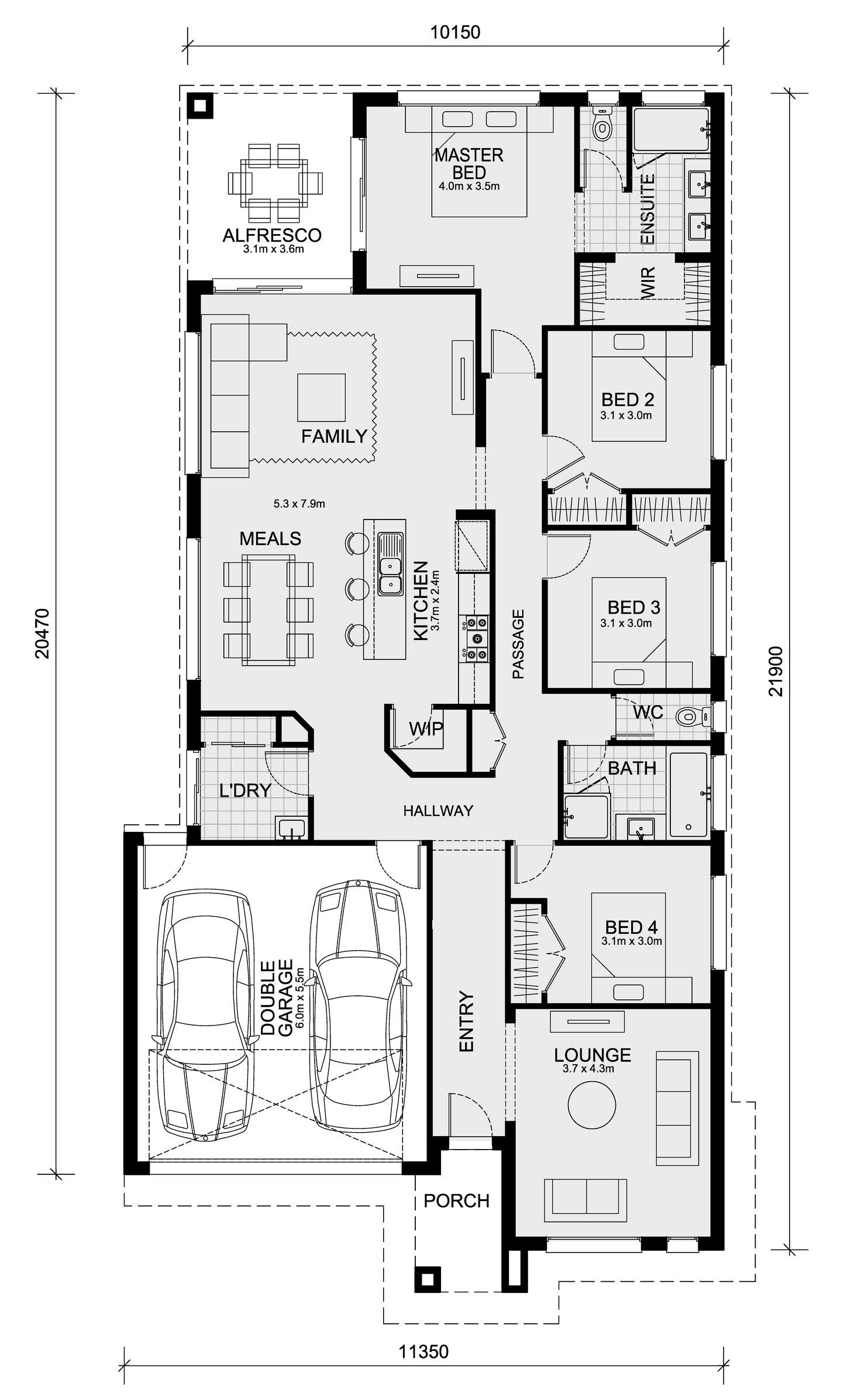 Floorplan of Homely house listing, LOT 2504 Cobungra Rd (Exford Waters Estate), Weir Views VIC 3338