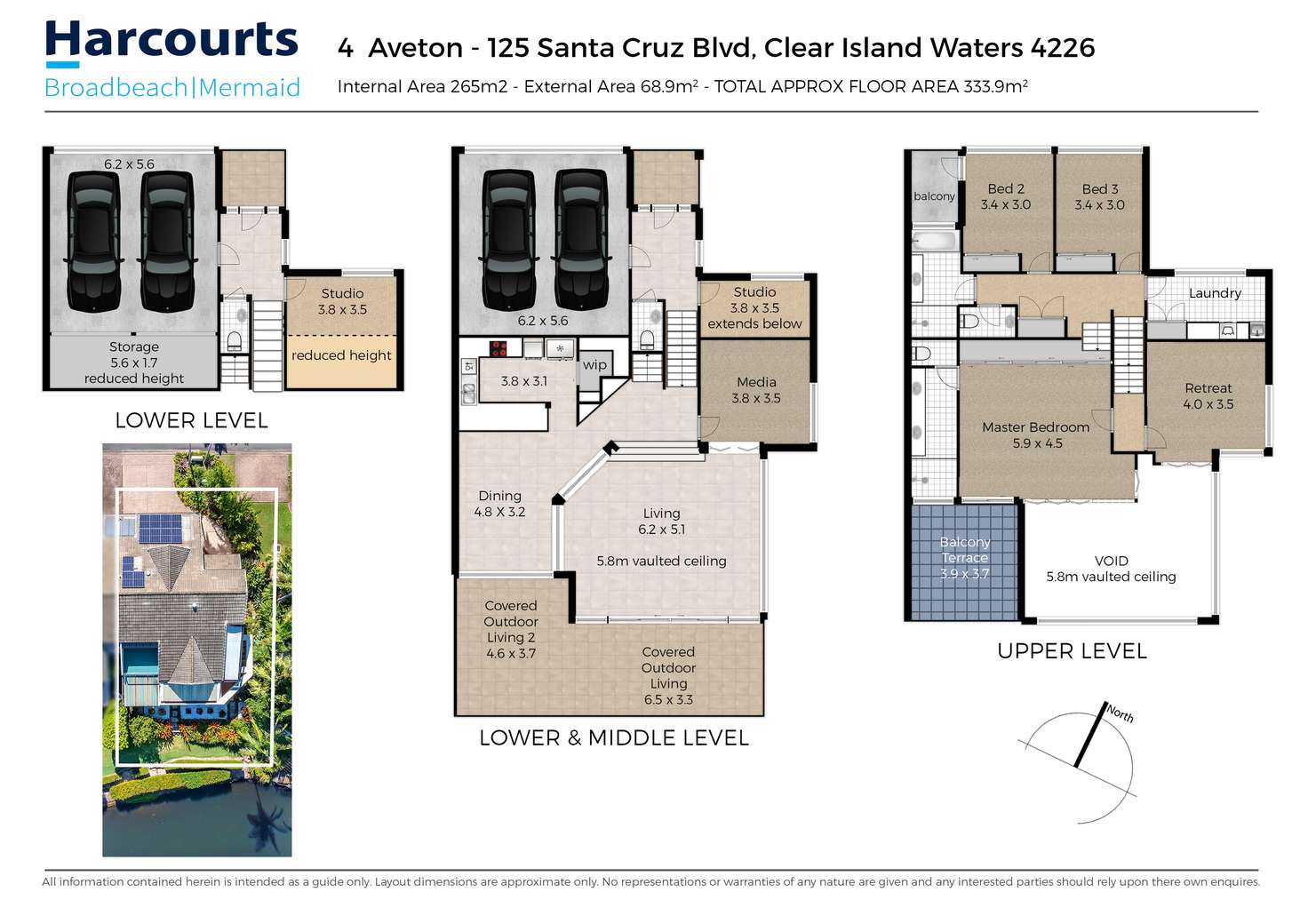 Floorplan of Homely villa listing, 46/125 Santa Cruz Boulevard, Clear Island Waters QLD 4226