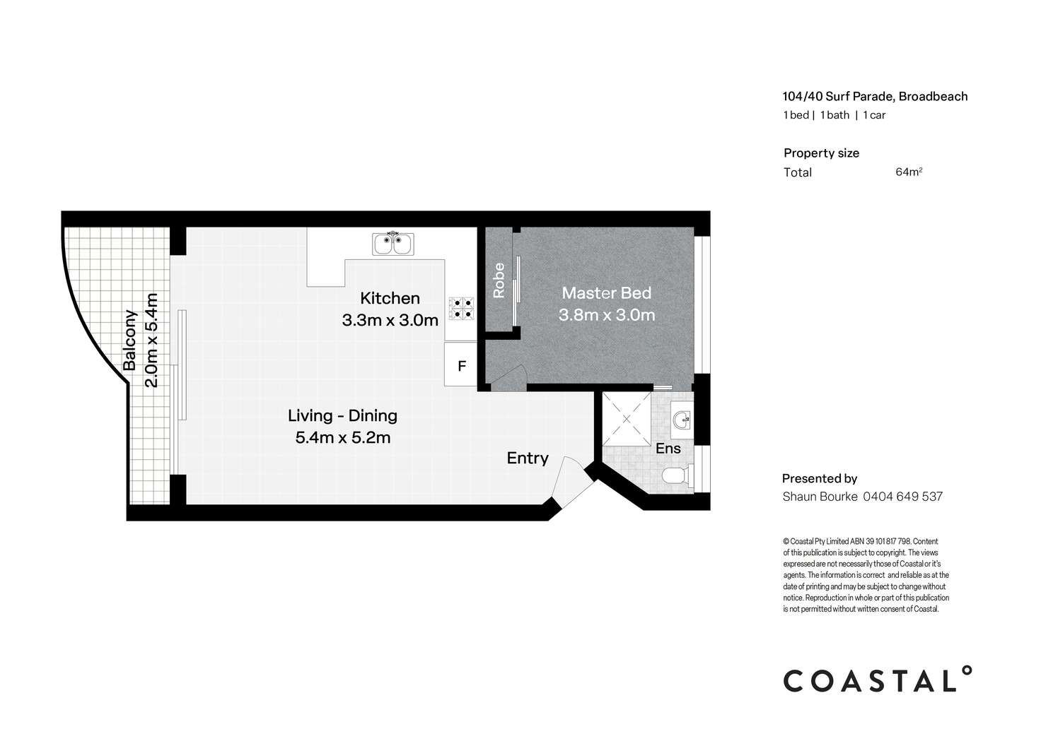 Floorplan of Homely apartment listing, 104/40 Surf Parade, Broadbeach QLD 4218