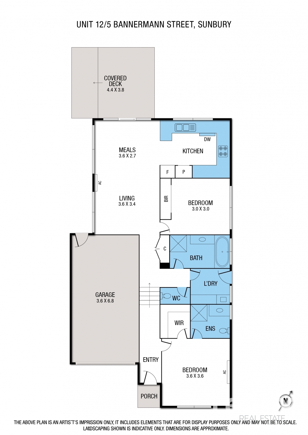 Floorplan of Homely house listing, 12/5 Bannermann Street, Sunbury VIC 3429