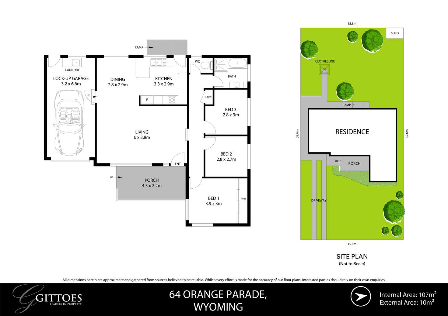 Floorplan of Homely house listing, 64 Orange Parade, Wyoming NSW 2250