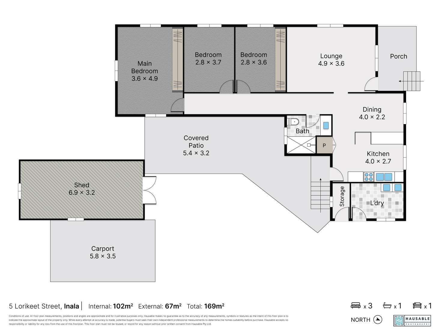 Floorplan of Homely house listing, 5 Lorikeet Street, Inala QLD 4077