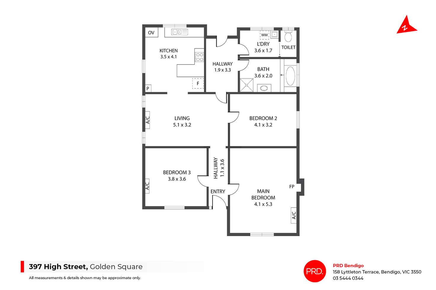 Floorplan of Homely house listing, 397 High Street, Golden Square VIC 3555