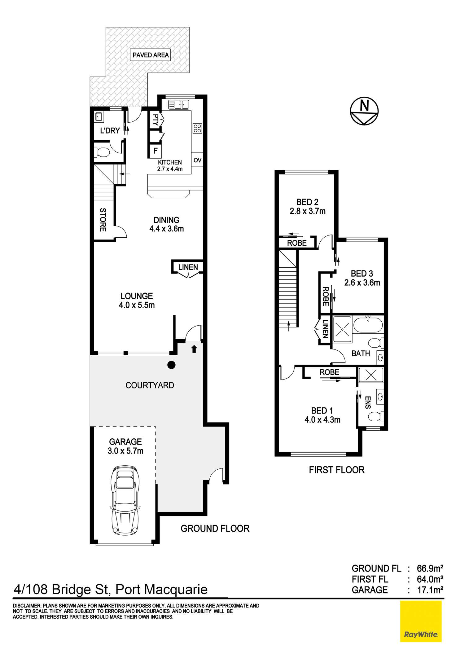 Floorplan of Homely townhouse listing, 4/108 Bridge Street, Port Macquarie NSW 2444