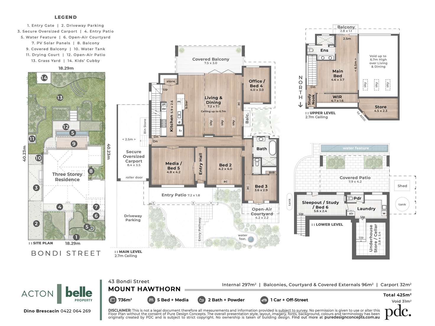 Floorplan of Homely house listing, 43 Bondi Street, Mount Hawthorn WA 6016