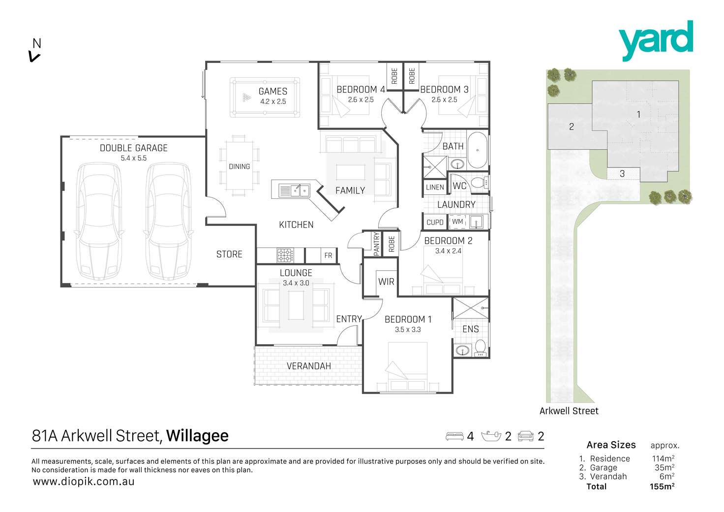 Floorplan of Homely house listing, 81A Arkwell Street, Willagee WA 6156