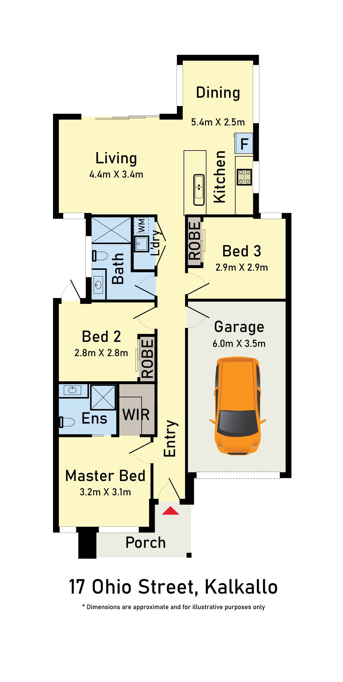 Floorplan of Homely house listing, 17 Ohio Street, Kalkallo VIC 3064