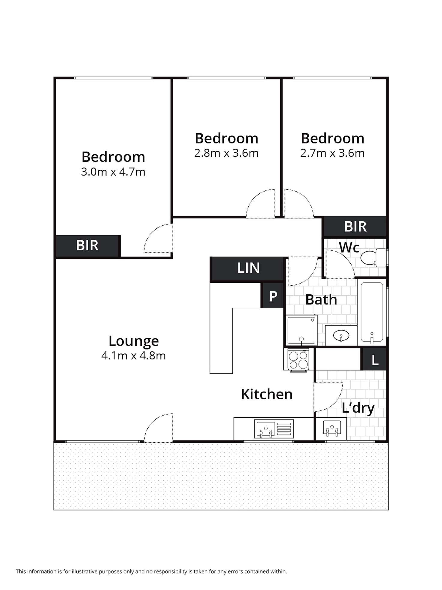 Floorplan of Homely unit listing, 1/85 Fyans Street, South Geelong VIC 3220