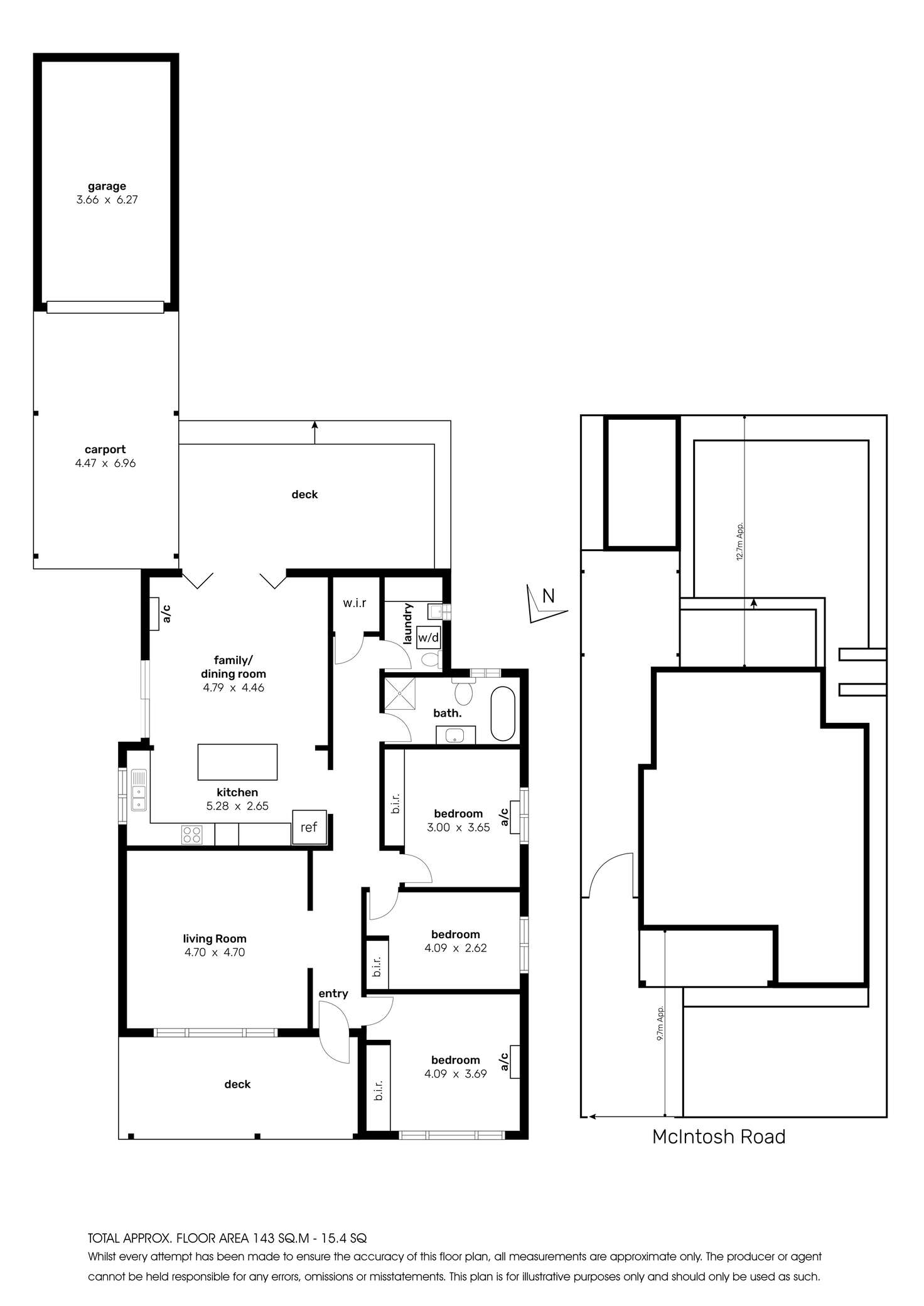 Floorplan of Homely house listing, 85 Mcintosh Road, Altona North VIC 3025