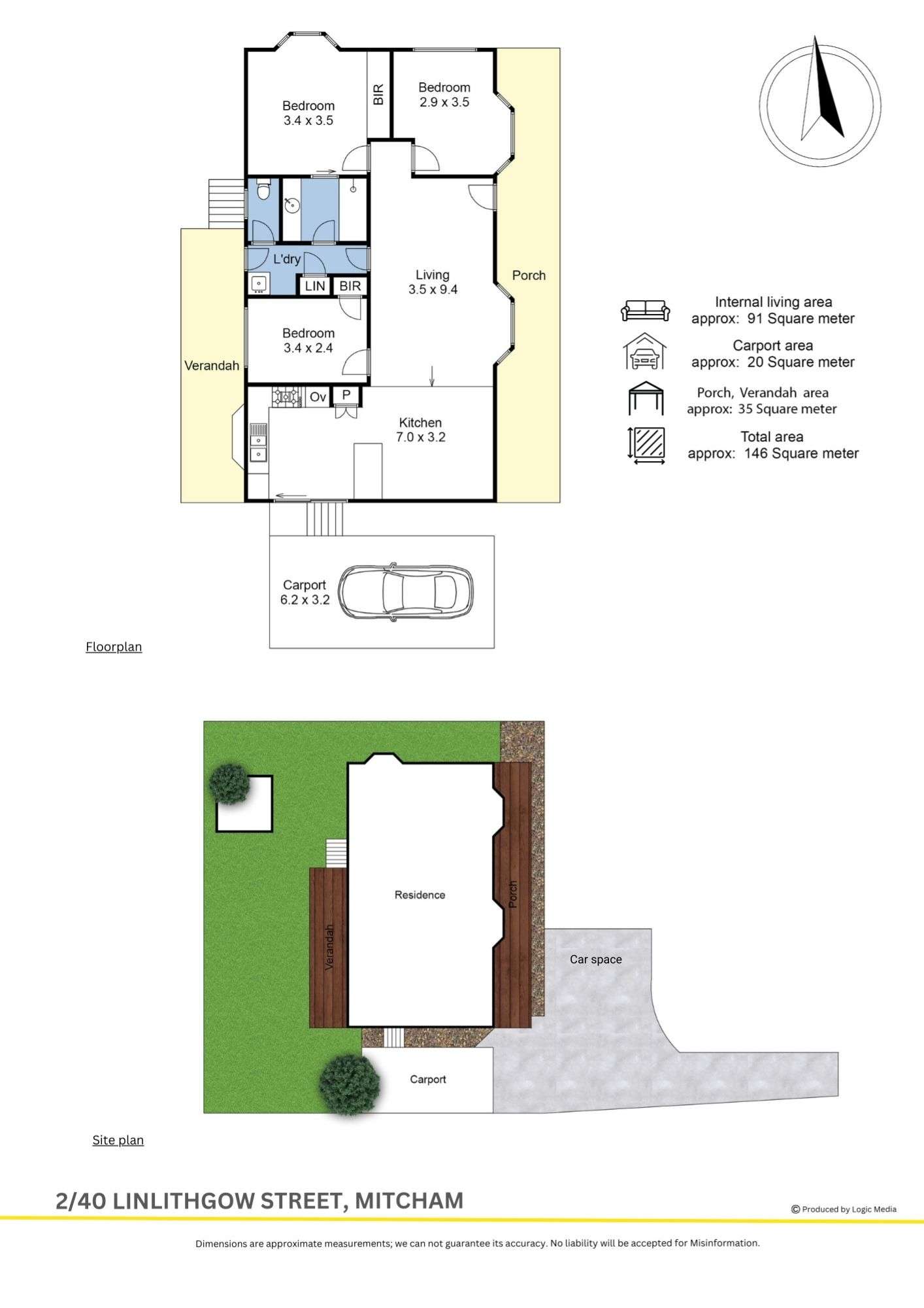Floorplan of Homely unit listing, 2/40 Linlithgow Street, Mitcham VIC 3132