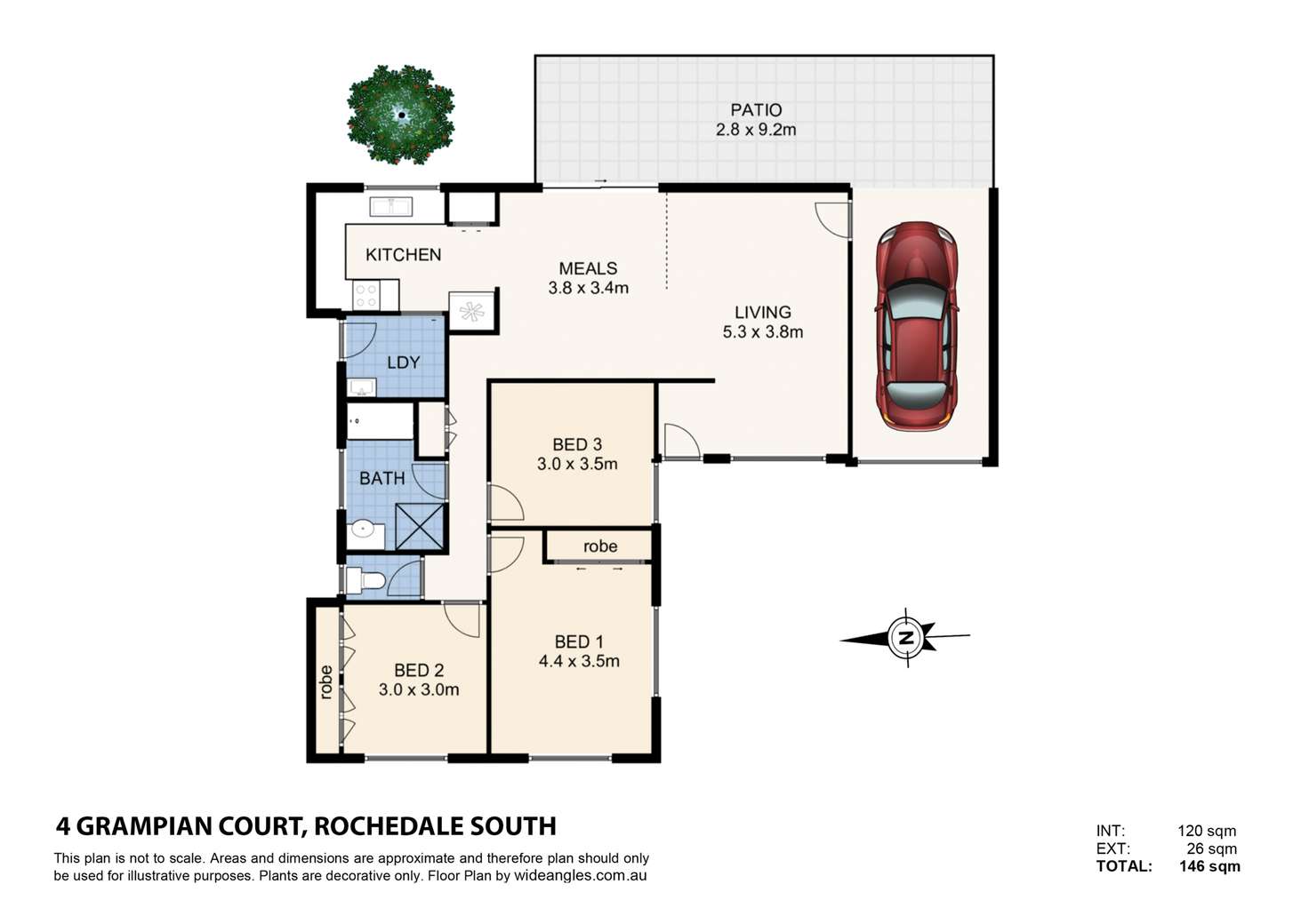 Floorplan of Homely house listing, 4 Grampian Court, Rochedale South QLD 4123