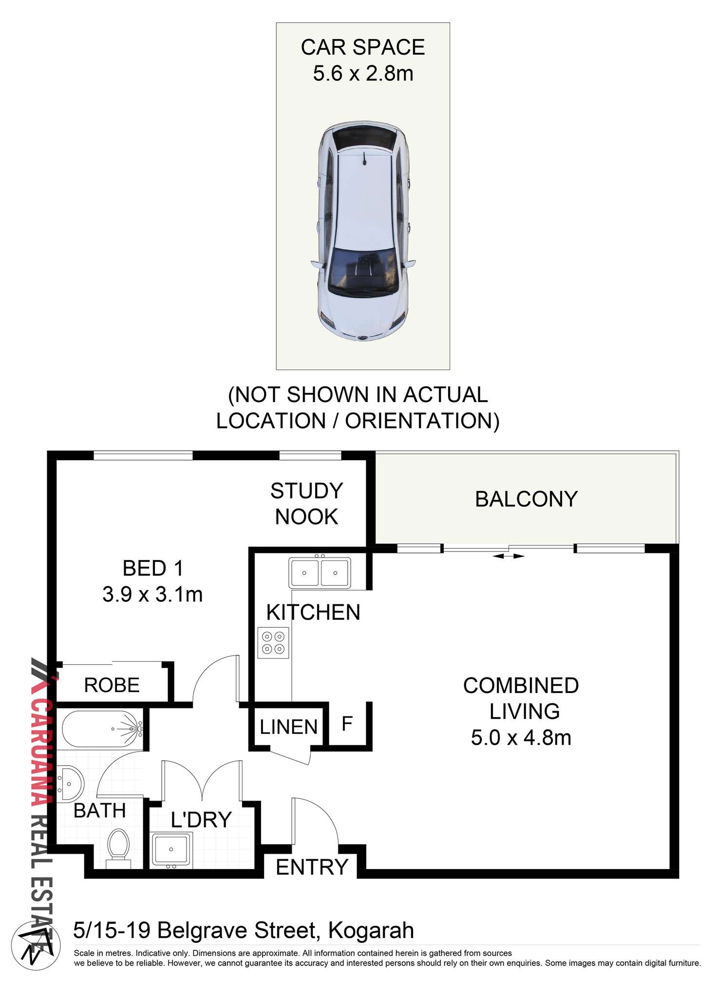Floorplan of Homely apartment listing, 5/15-19 Belgrave Street, Kogarah NSW 2217