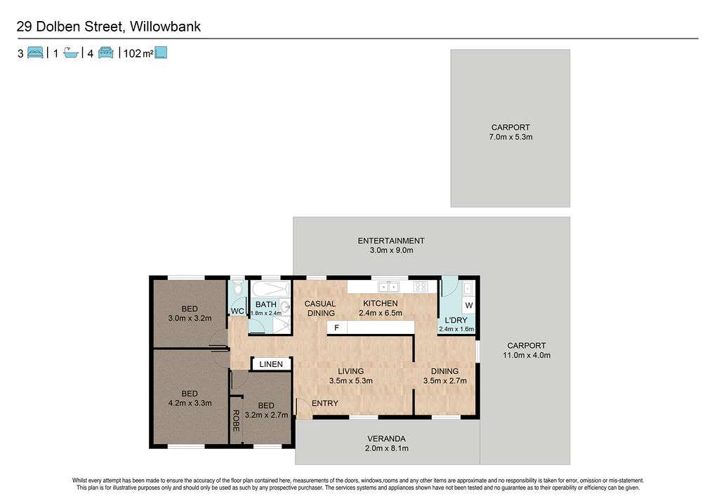Floorplan of Homely house listing, 29 Dolben Street, Willowbank QLD 4306