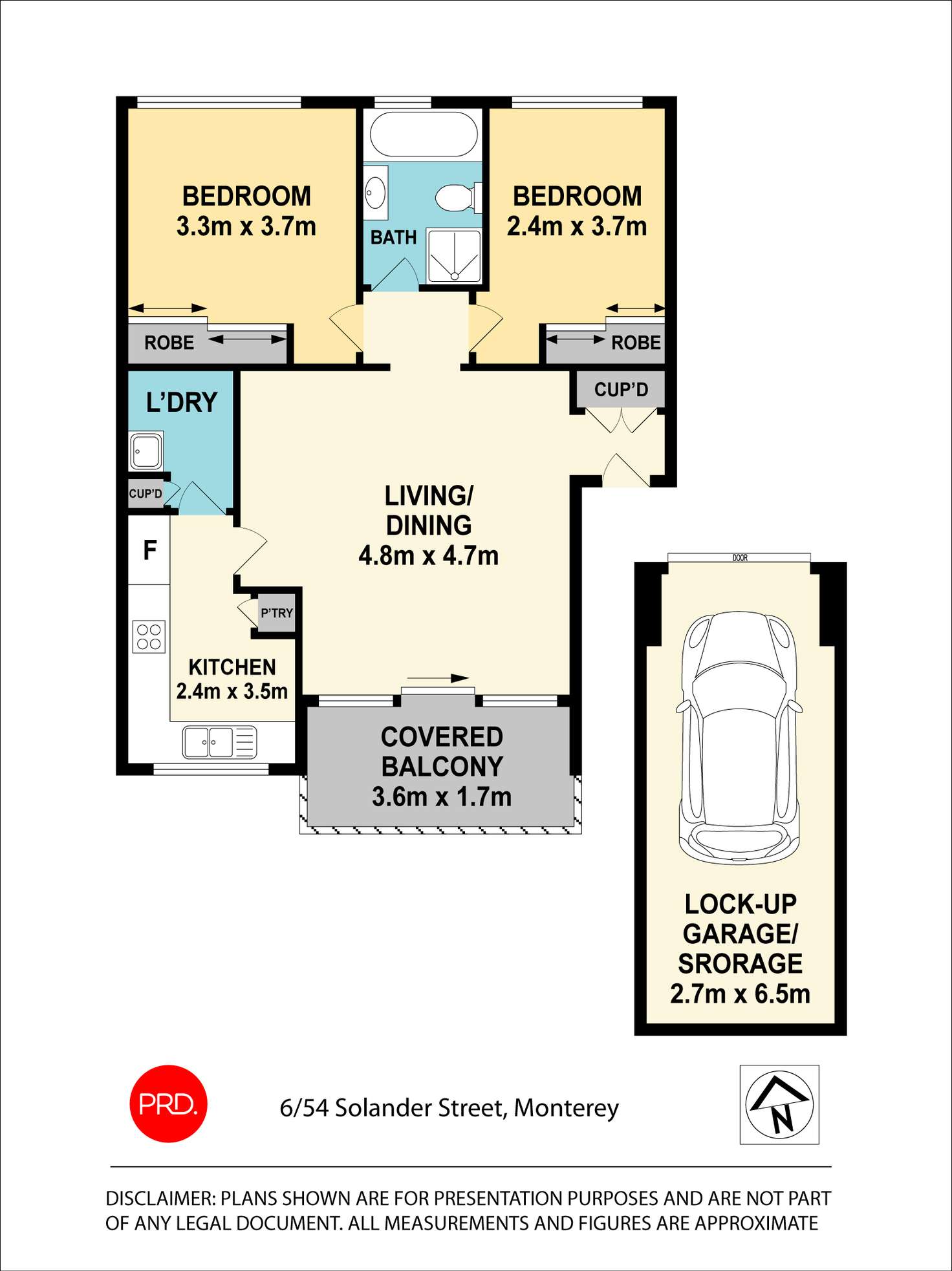 Floorplan of Homely apartment listing, 6/54-58 Solander Street, Monterey NSW 2217