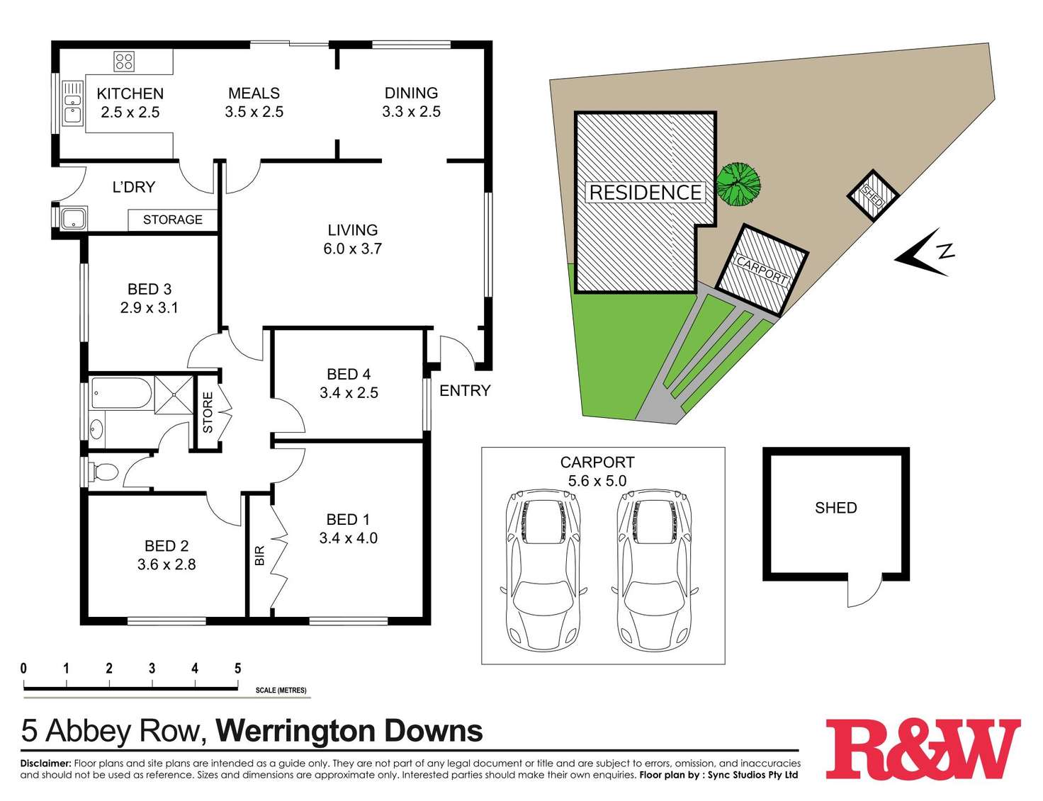 Floorplan of Homely house listing, 5 Abbey Row, Werrington Downs NSW 2747