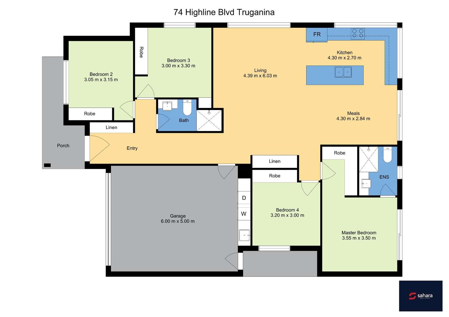 Floorplan of Homely house listing, 74 Highline Boulevard, Truganina VIC 3029