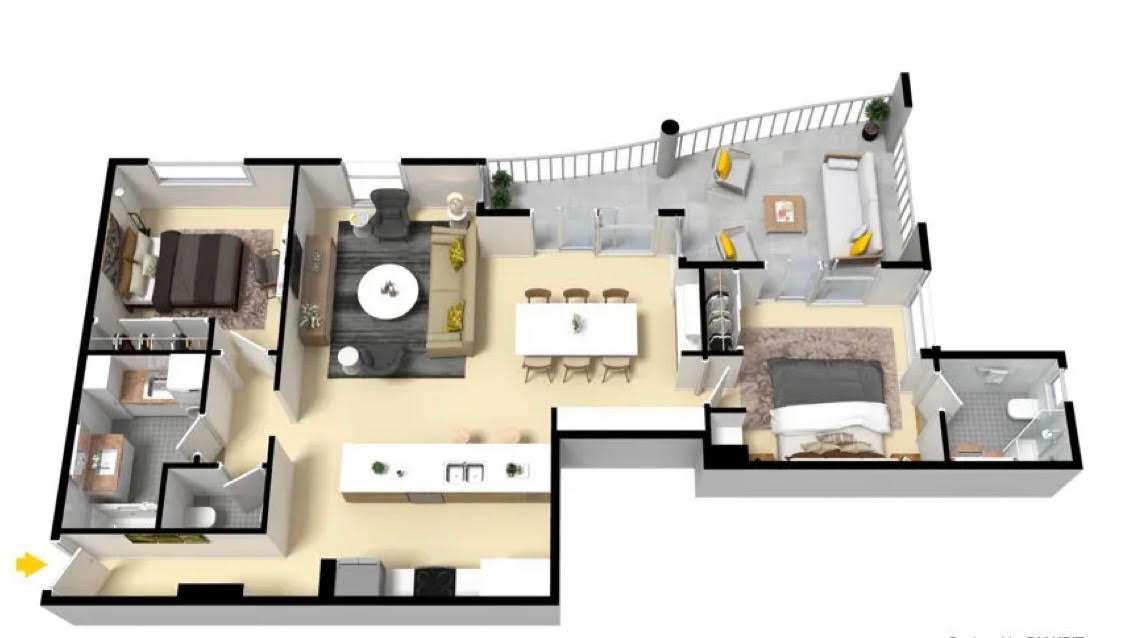 Floorplan of Homely apartment listing, 22/446 Ann Street, Brisbane City QLD 4000