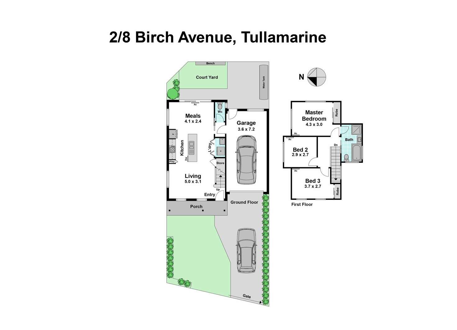 Floorplan of Homely house listing, 2/8 Birch Avenue, Tullamarine VIC 3043