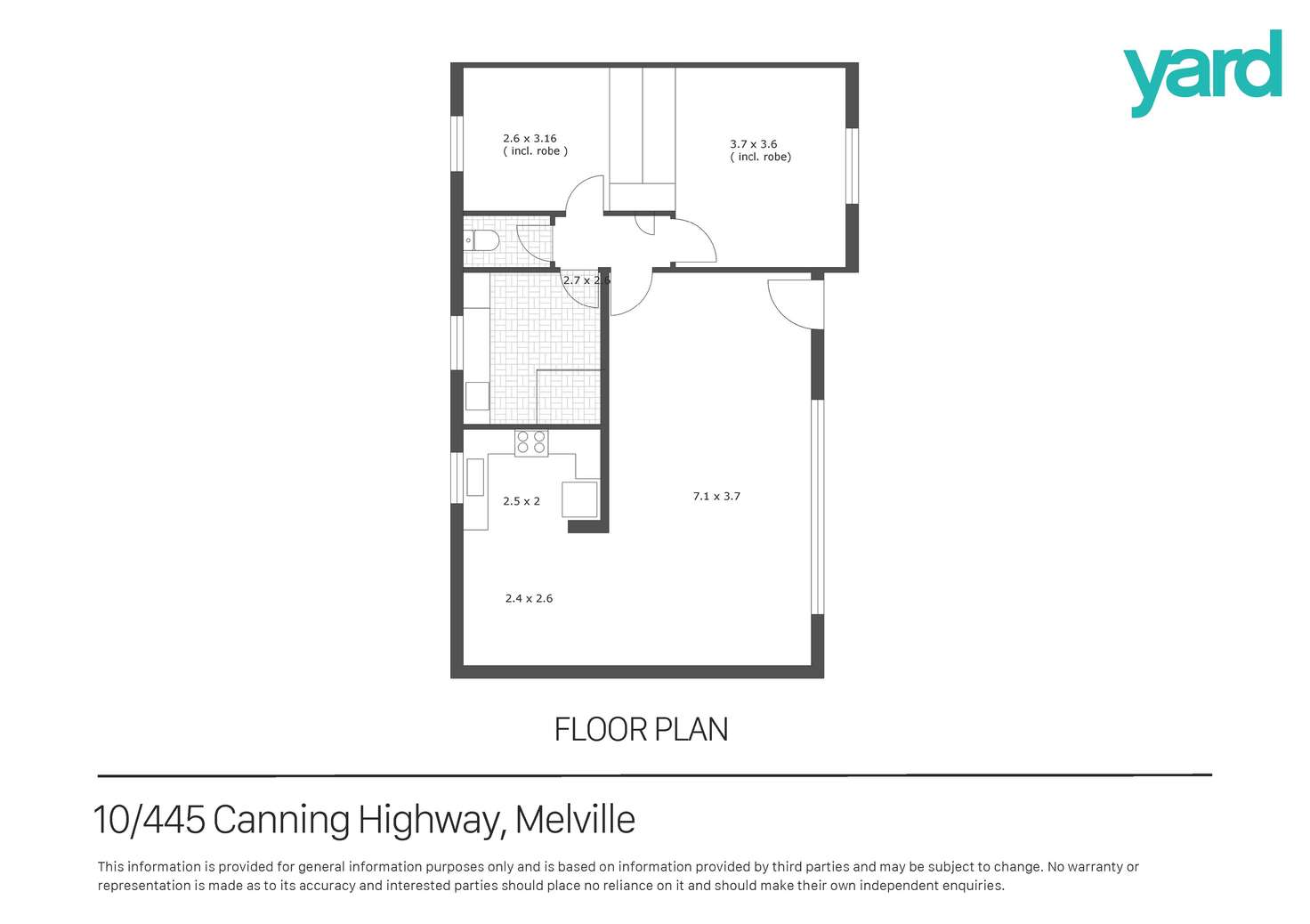 Floorplan of Homely house listing, 10/445 Canning Highway, Melville WA 6156