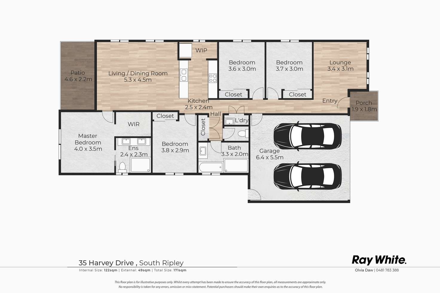 Floorplan of Homely house listing, 35 Harvey Way, South Ripley QLD 4306