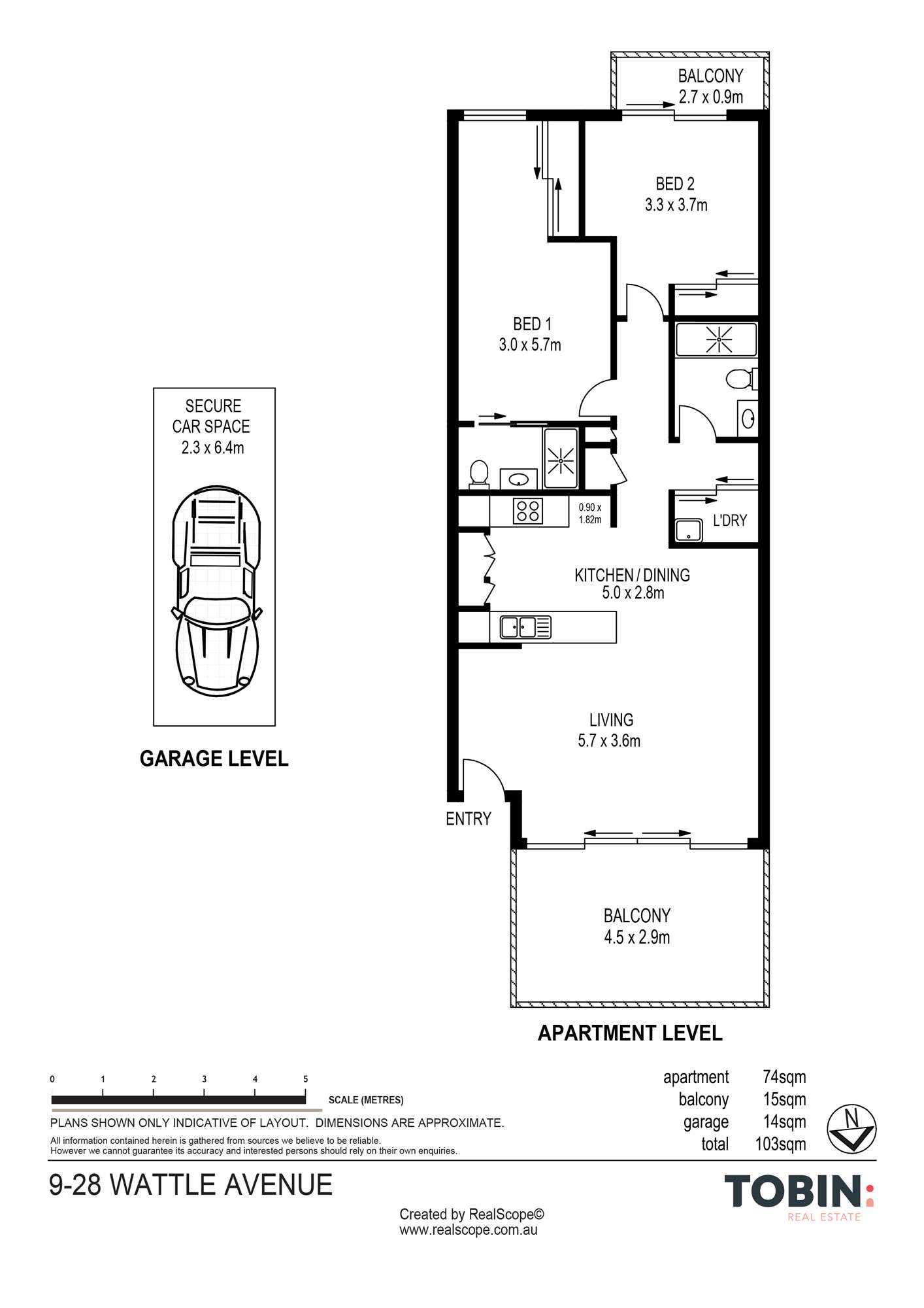 Floorplan of Homely unit listing, 9/28 Wattle Avenue, Carina QLD 4152