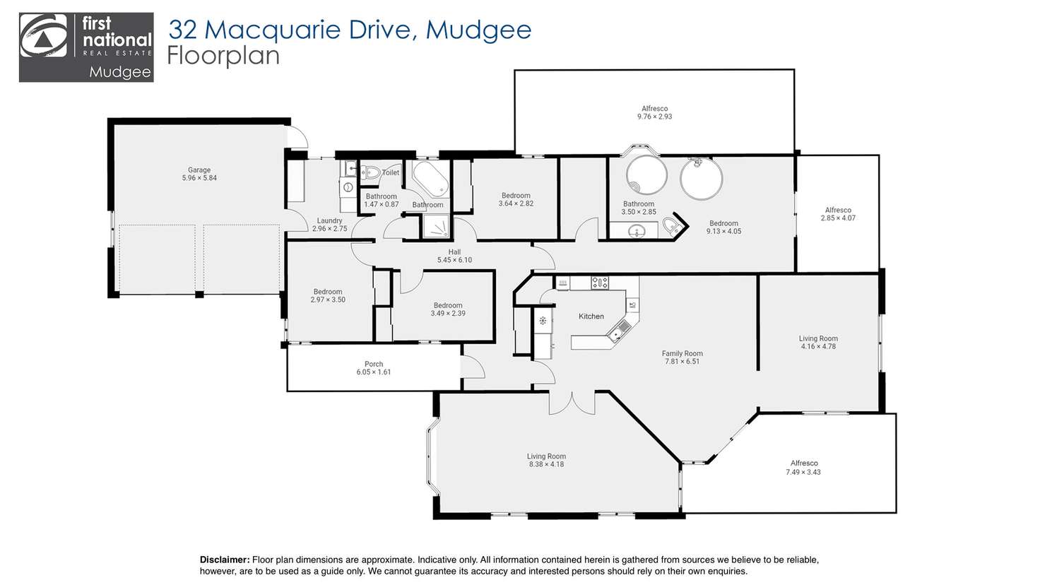 Floorplan of Homely house listing, 32 Macquarie Drive, Mudgee NSW 2850