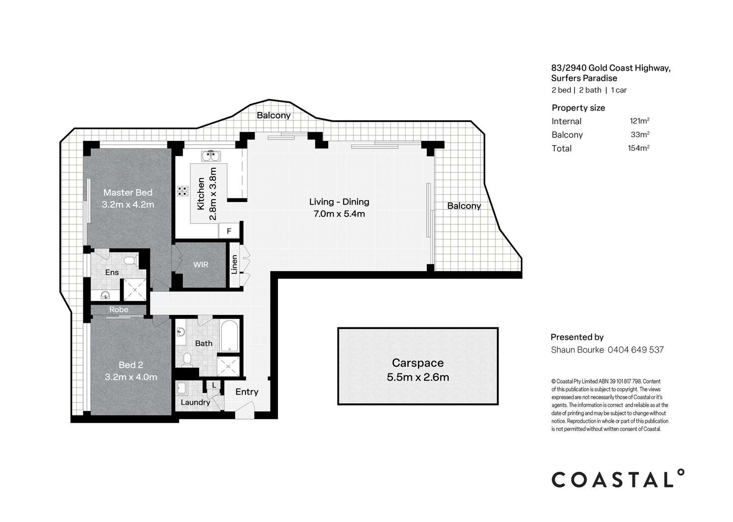 Floorplan of Homely apartment listing, 83/2940 Gold Coast Highway, Surfers Paradise QLD 4217