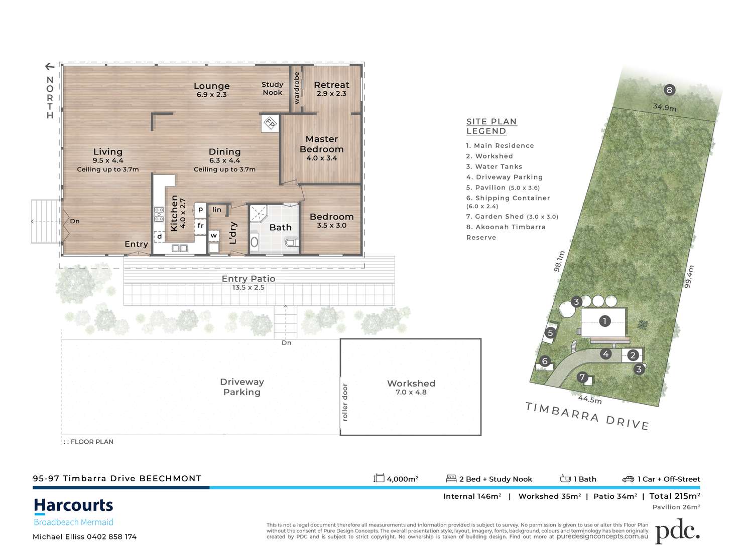 Floorplan of Homely house listing, 95-97 Timbarra Drive, Beechmont QLD 4211