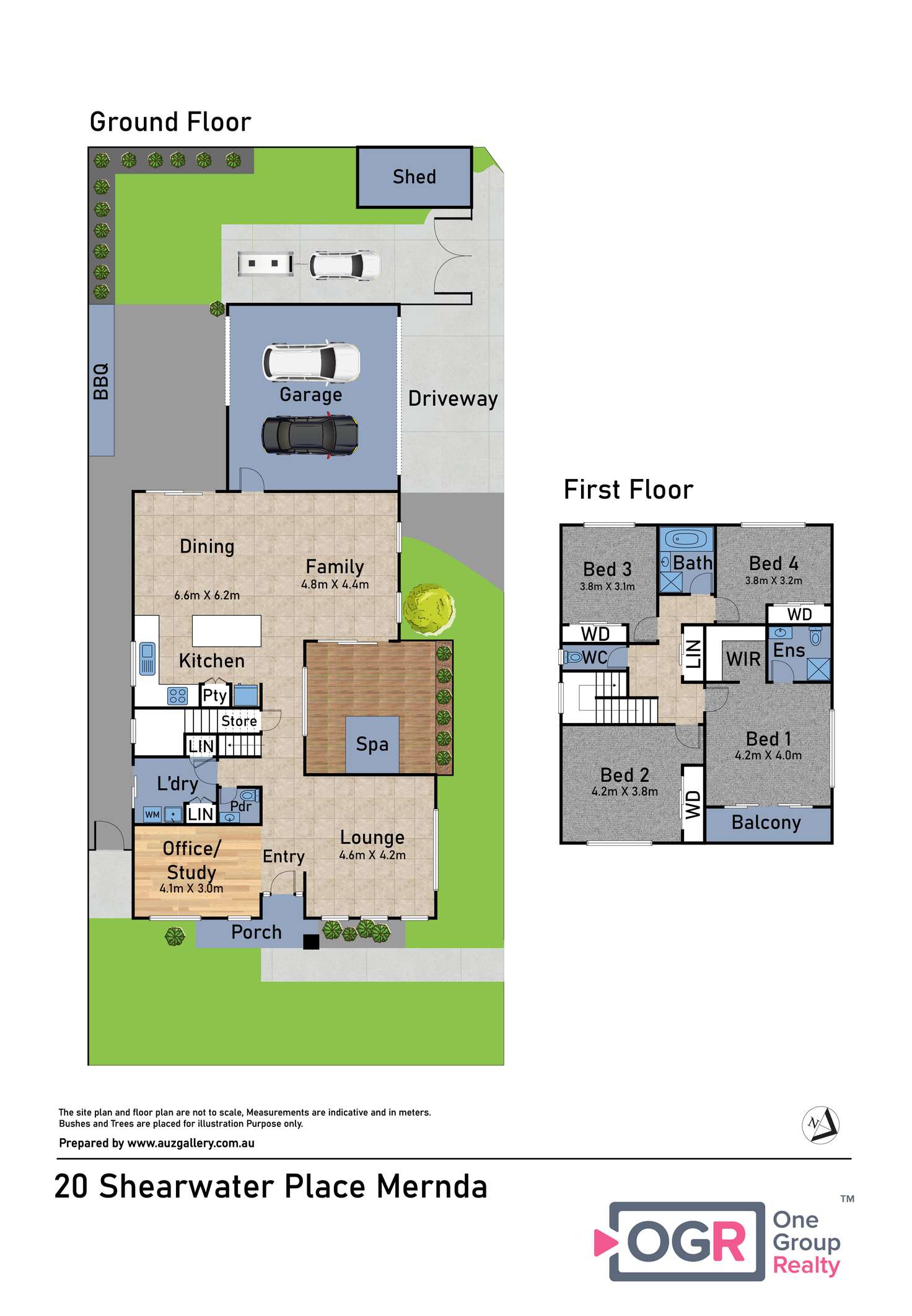 Floorplan of Homely house listing, 20 Shearwater Place, Mernda VIC 3754