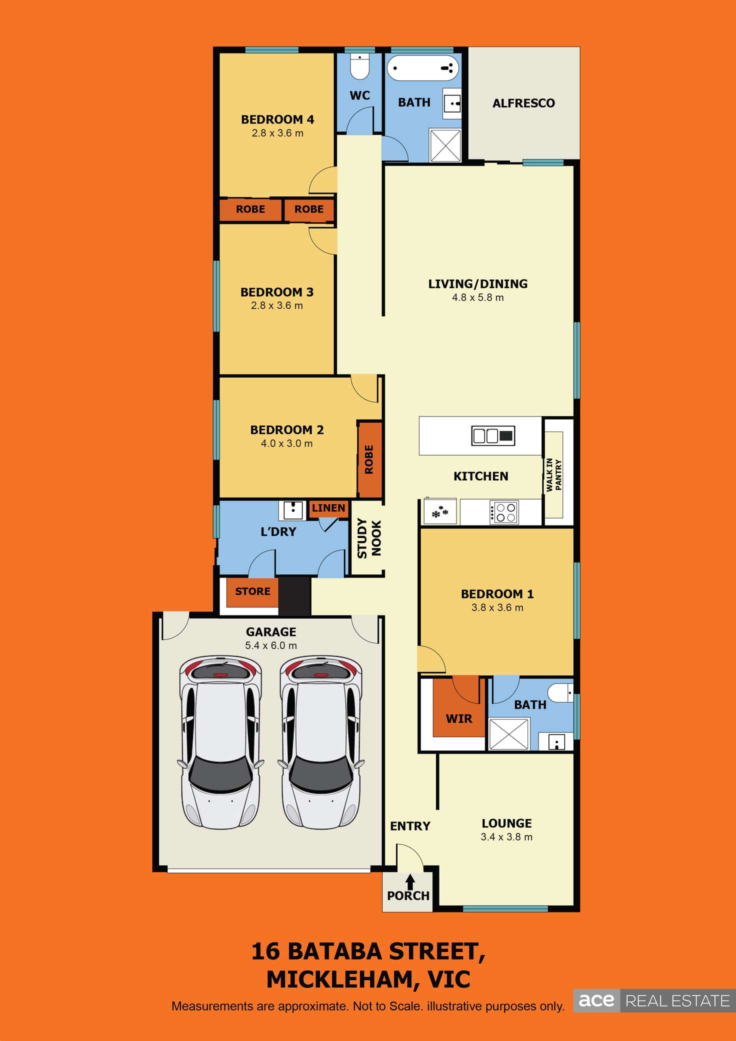 Floorplan of Homely house listing, 16 Bataba Street, Mickleham VIC 3064
