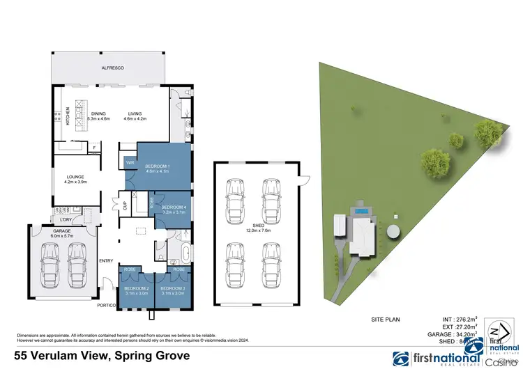 Floorplan of Homely rural property listing, 55 Verulam View, Spring Grove NSW 2470