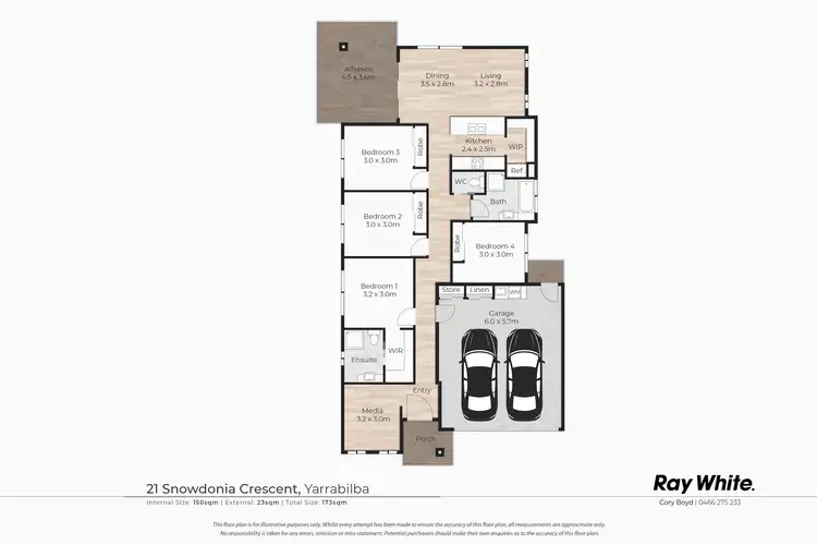Floorplan of Homely house listing, 21 Snowdonia Crescent, Yarrabilba QLD 4207