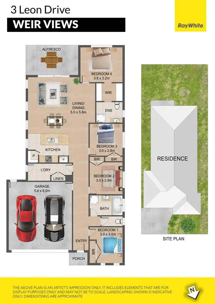 Floorplan of Homely house listing, 3 Leon Drive, Weir Views VIC 3338