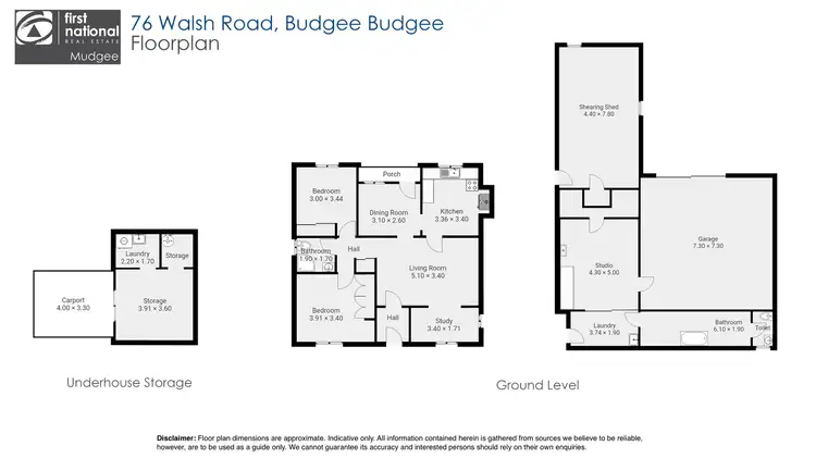 Floorplan of Homely rural property listing, 76 Walsh Road (Budgee Budgee), Mudgee NSW 2850