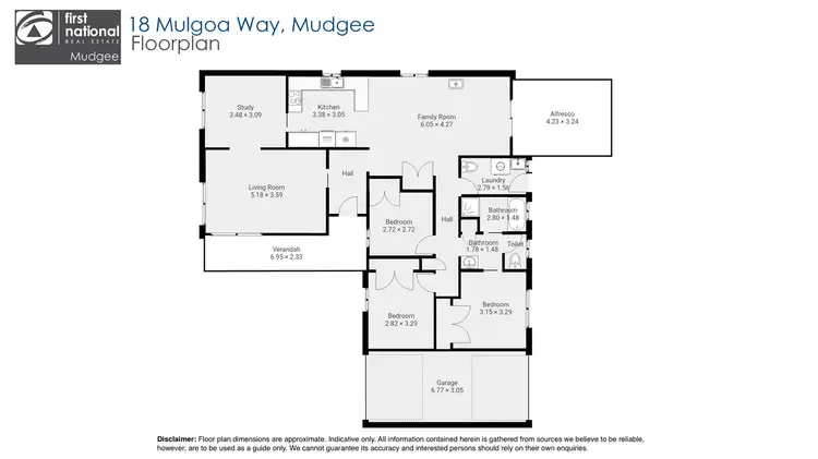 Floorplan of Homely house listing, 18 Mulgoa Way, Mudgee NSW 2850
