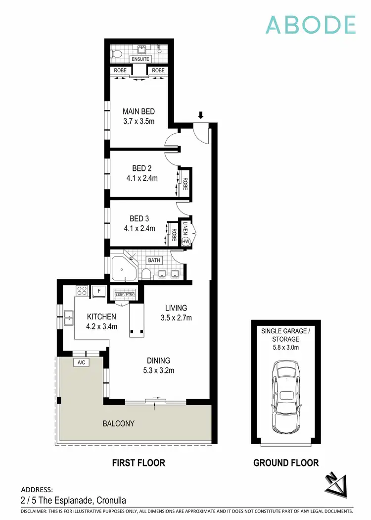 Floorplan of Homely apartment listing, 2/5-6 The Esplanade, Cronulla NSW 2230