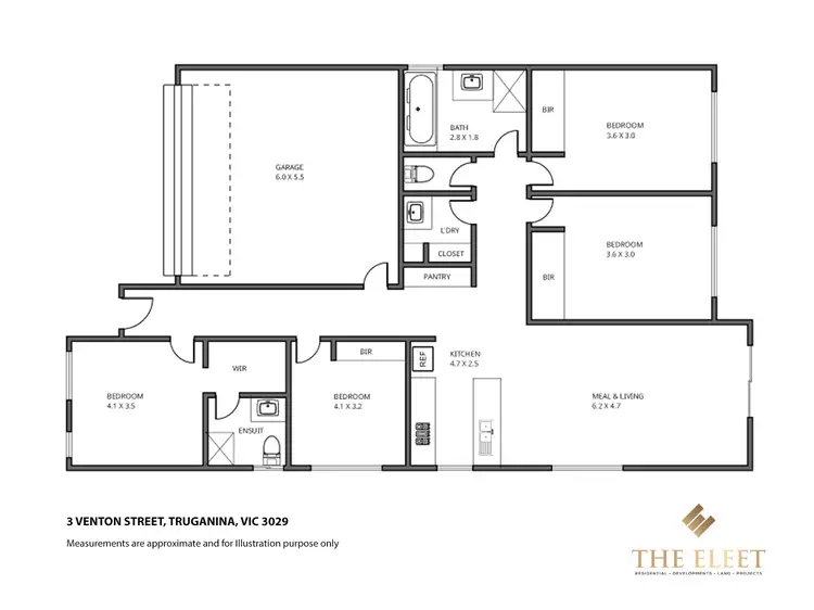 Floorplan of Homely house listing, 3 Venton Street, Truganina VIC 3029