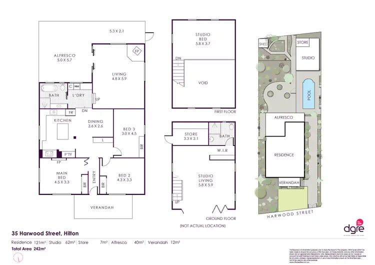 Floorplan of Homely house listing, 35 Harwood Street, Hilton WA 6163