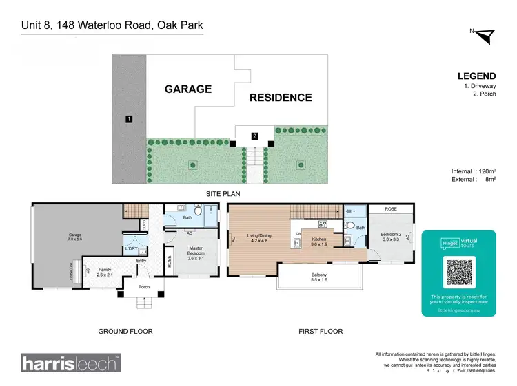 Floorplan of Homely townhouse listing, 8/148 Waterloo Road, Oak Park VIC 3046
