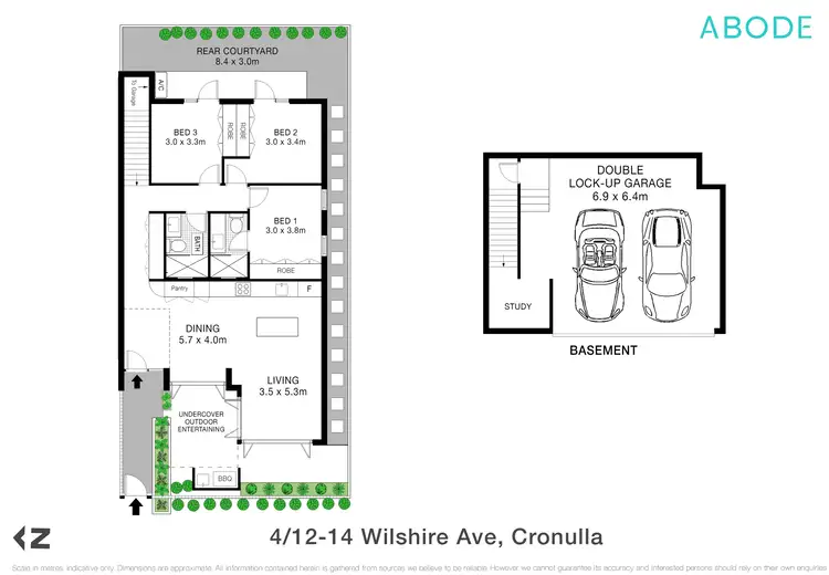 Floorplan of Homely villa listing, 4/12 Wilshire Ave, Cronulla NSW 2230