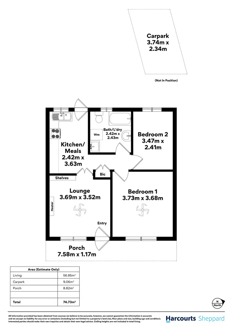 Floorplan of Homely unit listing, 19/30 Semaphore Road, Semaphore SA 5019